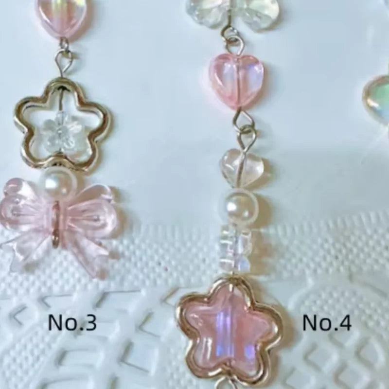 Pink phone charm Cute Phone Straps y2k Gift ideas Aesthetic Gift for her Coquette charm Kpop Binder charm Camera Charm