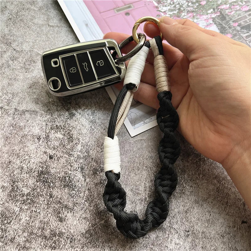 Phone Charms Handmade Lanyard Couple Cell Phone Pendant Luxury Car Keychain Accessories Simple Wrist Strap Premium Key Chain