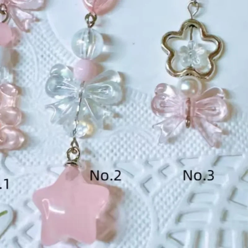 Pink phone charm Cute Phone Straps y2k Gift ideas Aesthetic Gift for her Coquette charm Kpop Binder charm Camera Charm