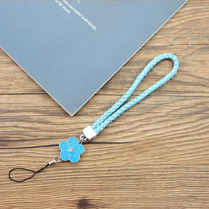 Phone Charm Strap Multicolor Phone Charm String Short Braid Mobile Phone Straps for Camera Anti-Lost Lanyard Gift Keychain Strap
