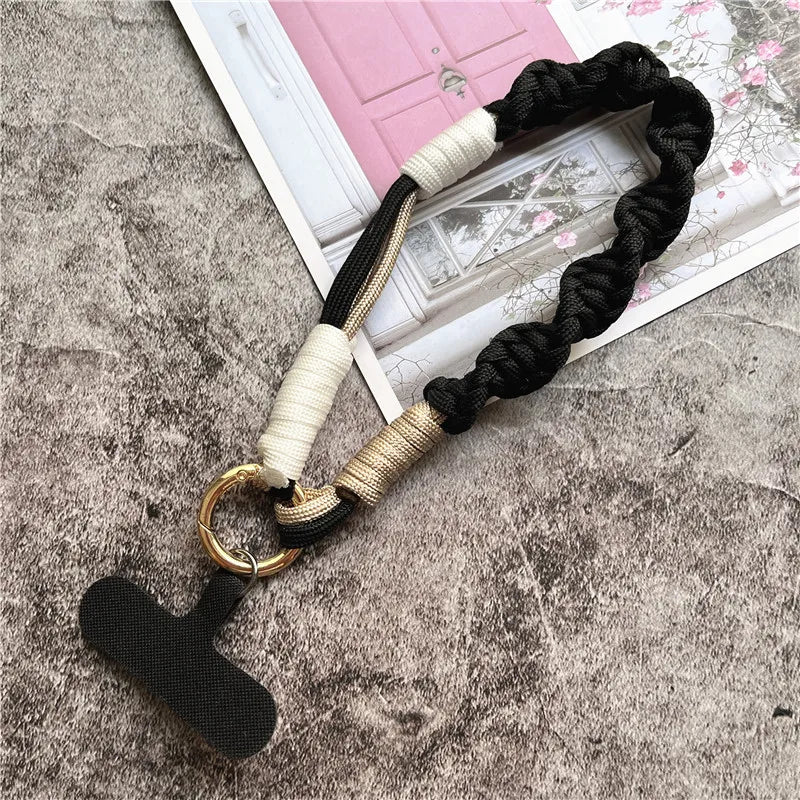 Phone Charms Handmade Lanyard Couple Cell Phone Pendant Luxury Car Keychain Accessories Simple Wrist Strap Premium Key Chain