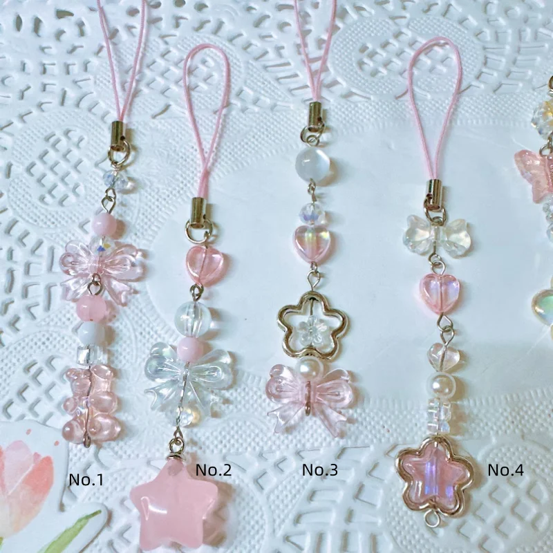 Pink phone charm Cute Phone Straps y2k Gift ideas Aesthetic Gift for her Coquette charm Kpop Binder charm Camera Charm
