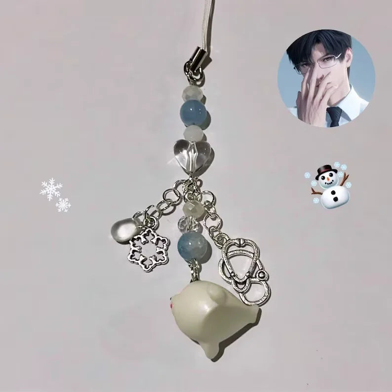 love and deepspace zayne-inspired phone charm