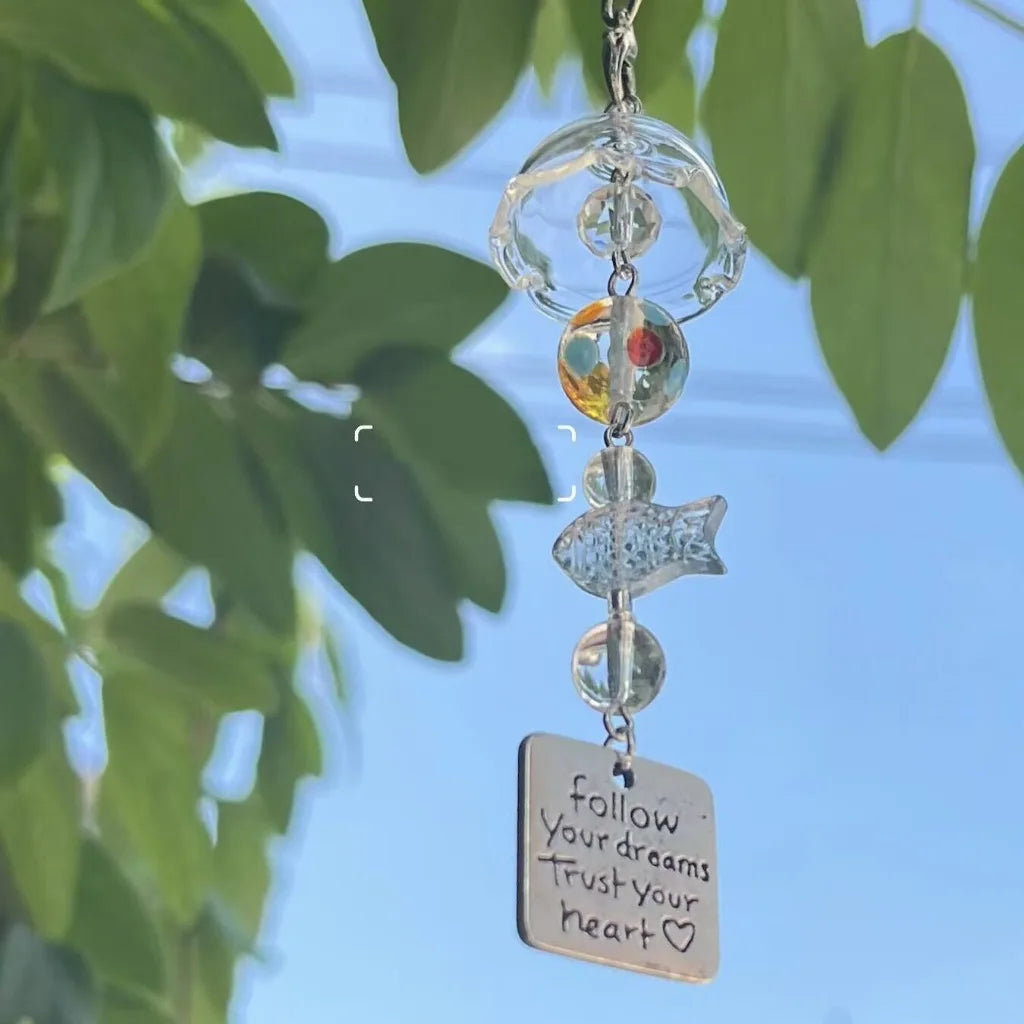 Phone Jewelry Plant Phone Charm Hangings Lucky Four Leaf Grass Phone Strap Keychain Acrylic Charm Suitable for Bags and Keys