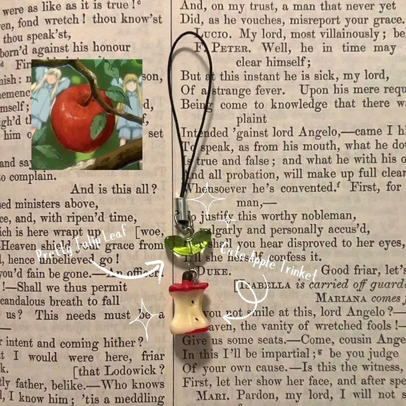 Handmade Pink Peach Phone Charm /Mushroom Phone Charm
